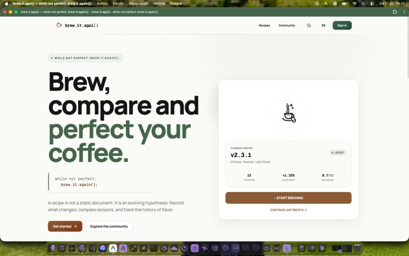brew.it.again() – screenshot 1