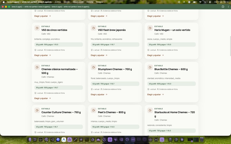 brew.it.again() – screenshot 2