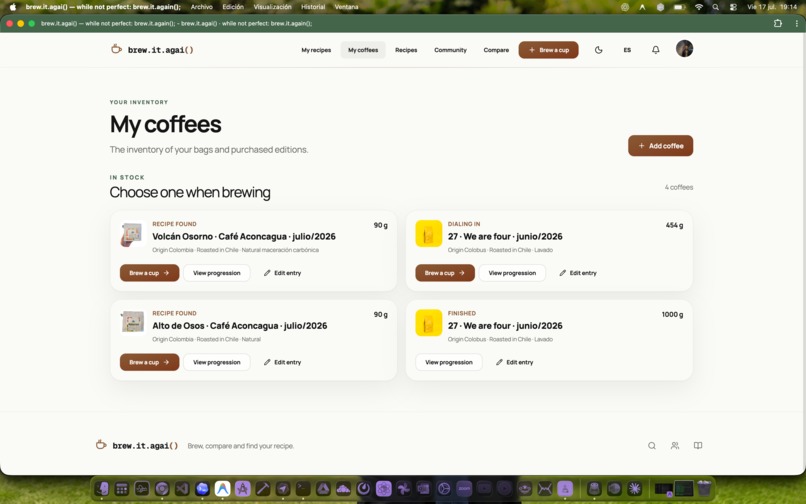 brew.it.again() – screenshot 3