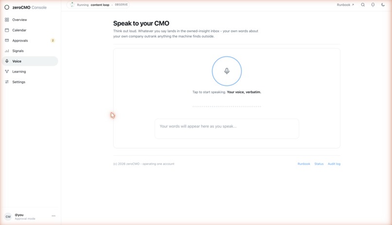 zeroCMO - AI CMO. Smarter every week  – screenshot 6