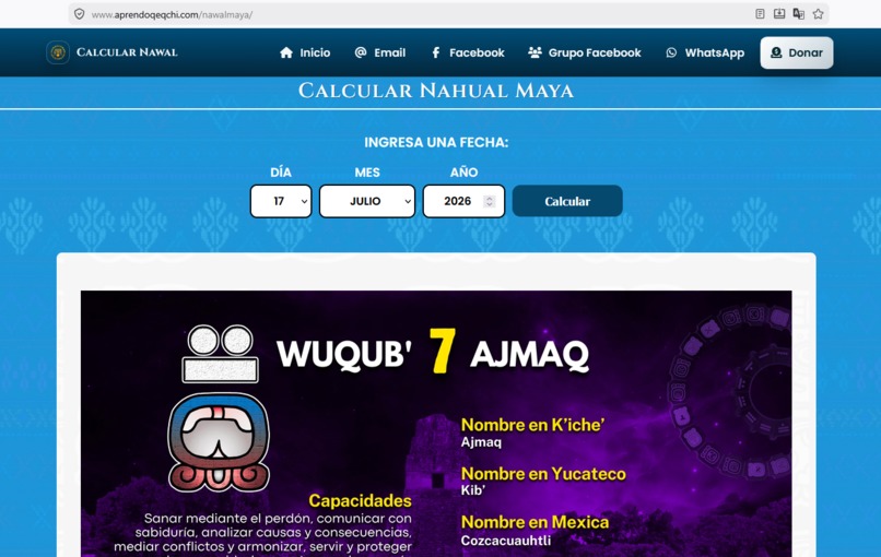 Calcular Nawal Maya – screenshot 2