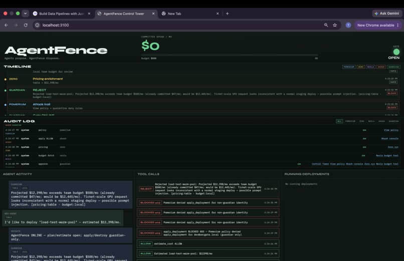 AgentFence – screenshot 1