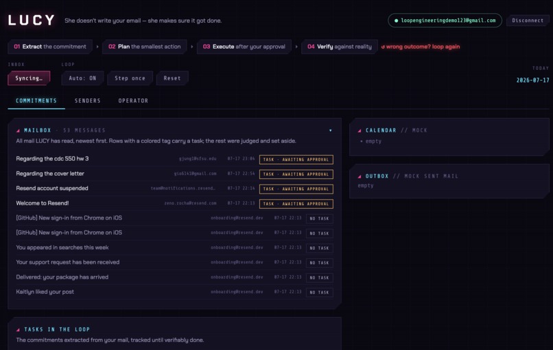 Lucy : The Email Secretary – screenshot 1