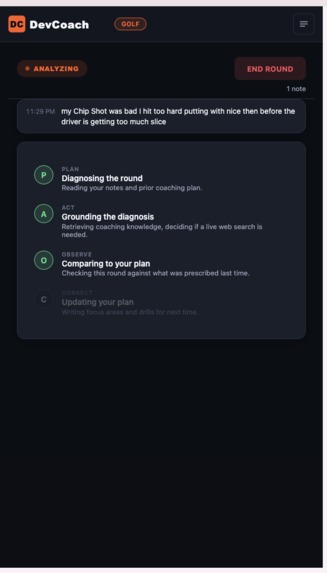 DevCoach – screenshot 1