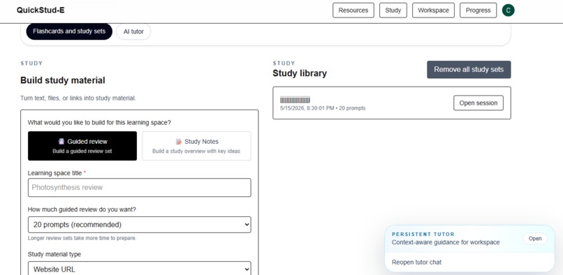 QuickStud-E – screenshot 3