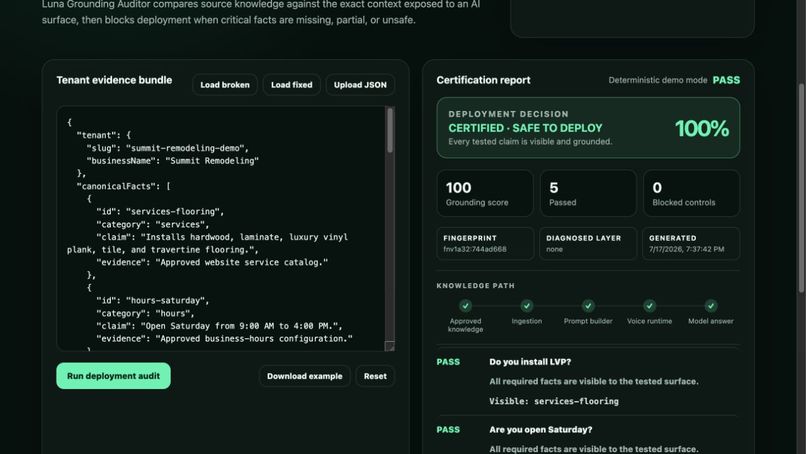 Luna Grounding Auditor – screenshot 2