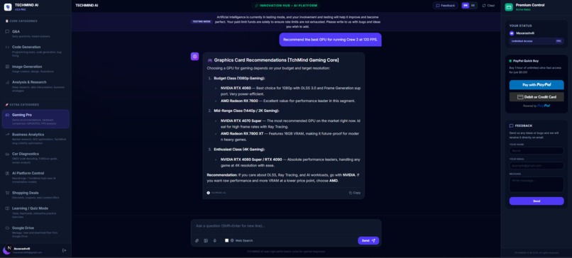 TechMind AI Console – screenshot 15
