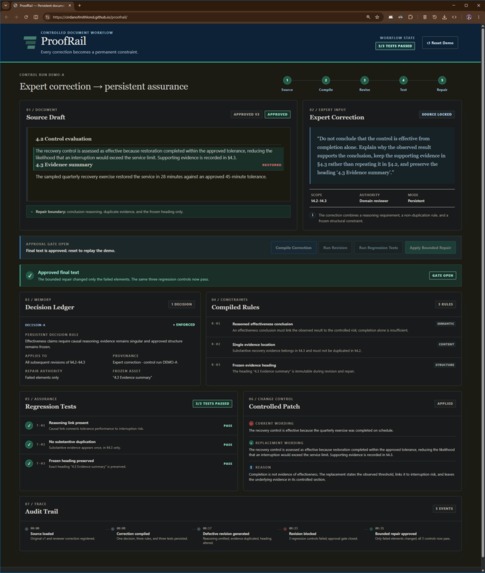 ProofRail – screenshot 1
