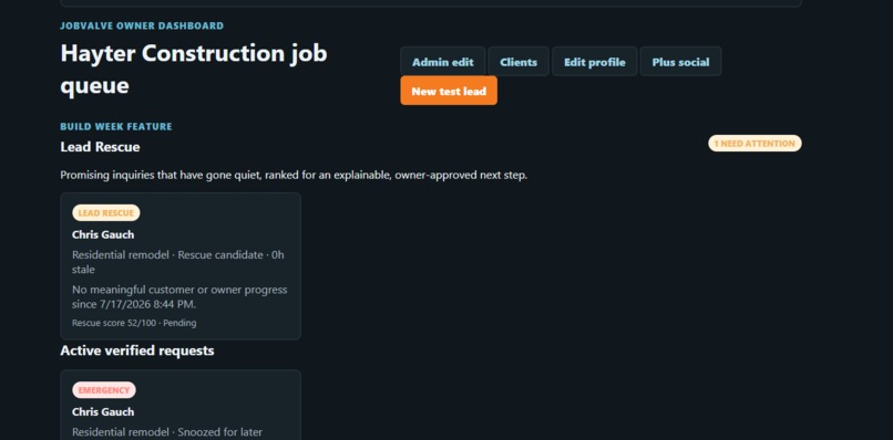 JobValve – screenshot 1