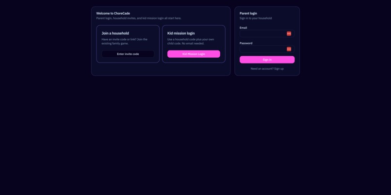 ChoreCade – screenshot 2