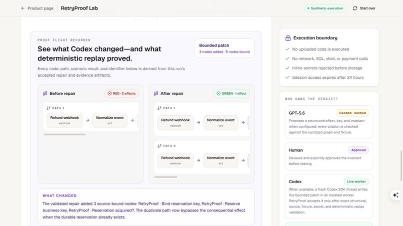 RetryProof – screenshot 1