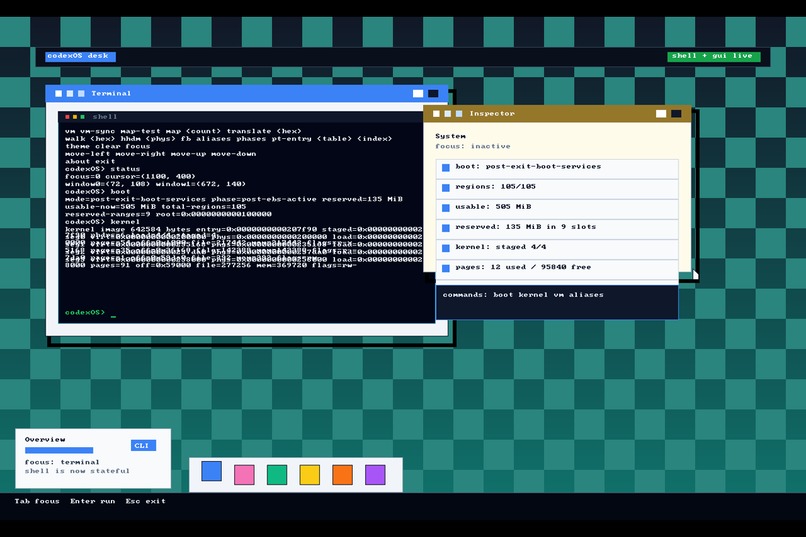 codexOS – screenshot 2
