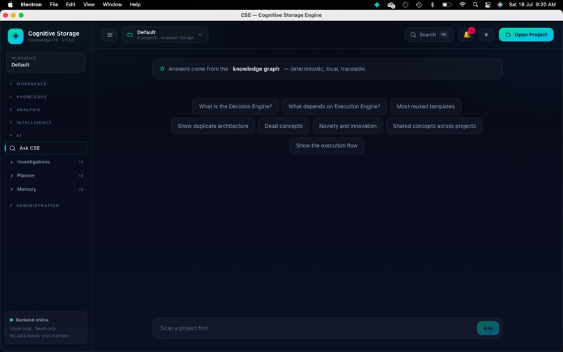 CSE – The Cognitive Knowledge Engine – screenshot 1