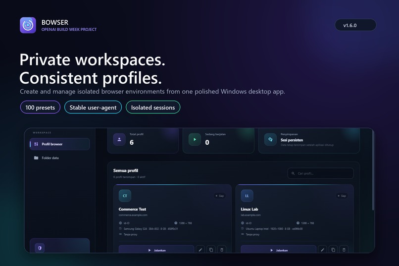 Bowser Profile Browser – screenshot 3