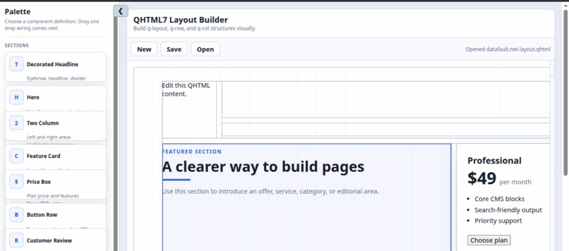 Q-HTML – screenshot 1