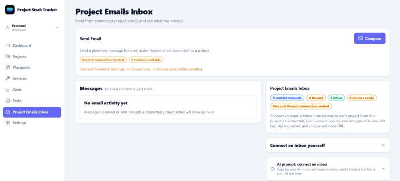 Project Stack Tracker – screenshot 7