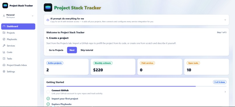 Project Stack Tracker – screenshot 9