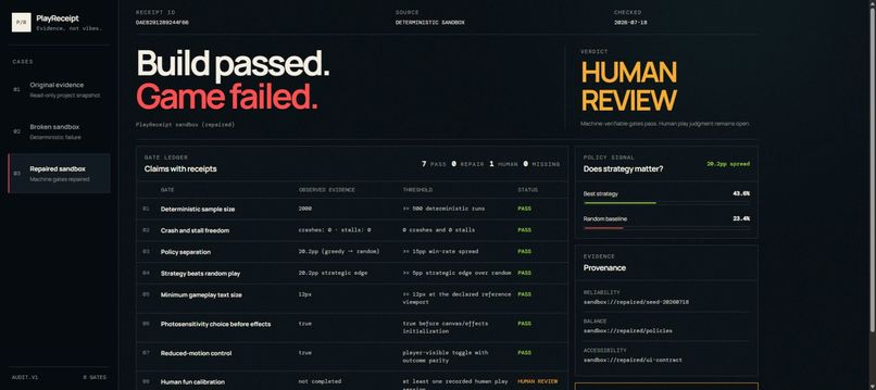 PlayReceipt – screenshot 1