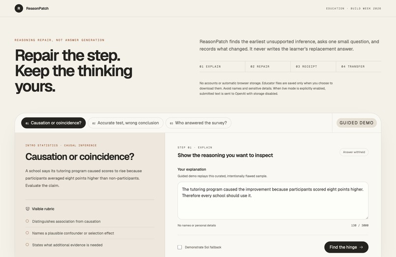 ReasonPatch – screenshot 1