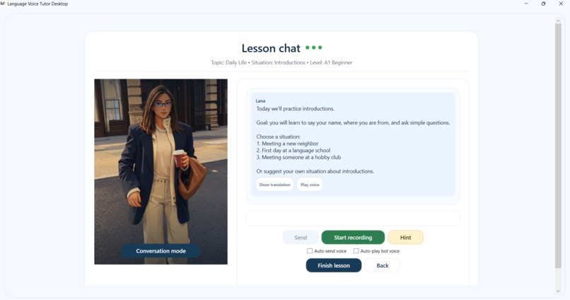 Language Voice Tutor – screenshot 4