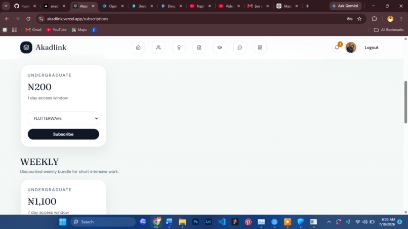 Akadlink  – screenshot 1
