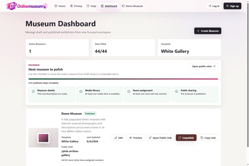 Online Museum – screenshot 1