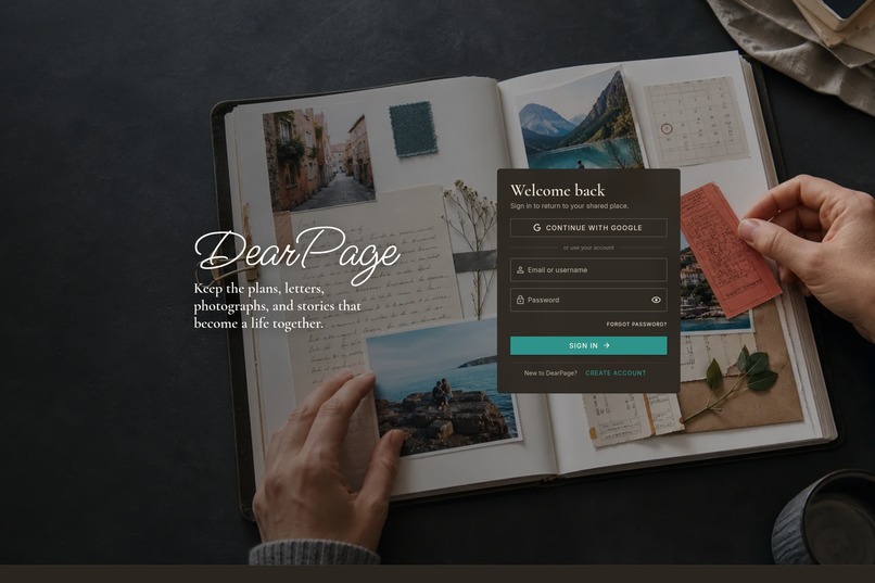 DearPage – screenshot 1