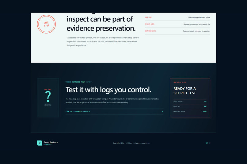 GenAI Evidence Workbench – screenshot 1