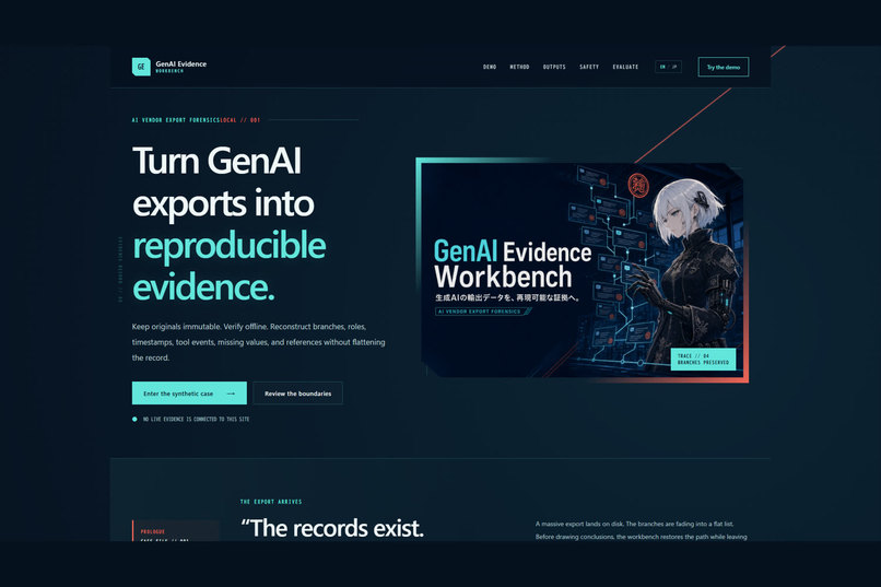 GenAI Evidence Workbench – screenshot 2