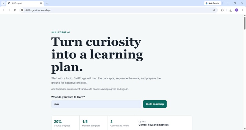 SkillForge – screenshot 1
