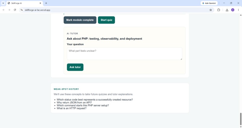 SkillForge – screenshot 5