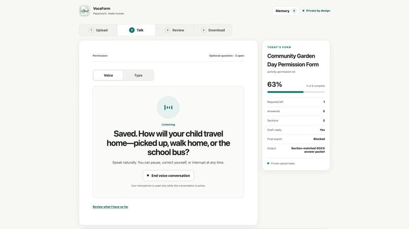 VocaForm – screenshot 1