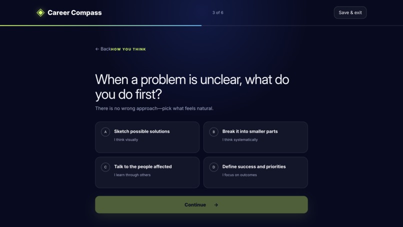 Career Compass – screenshot 2
