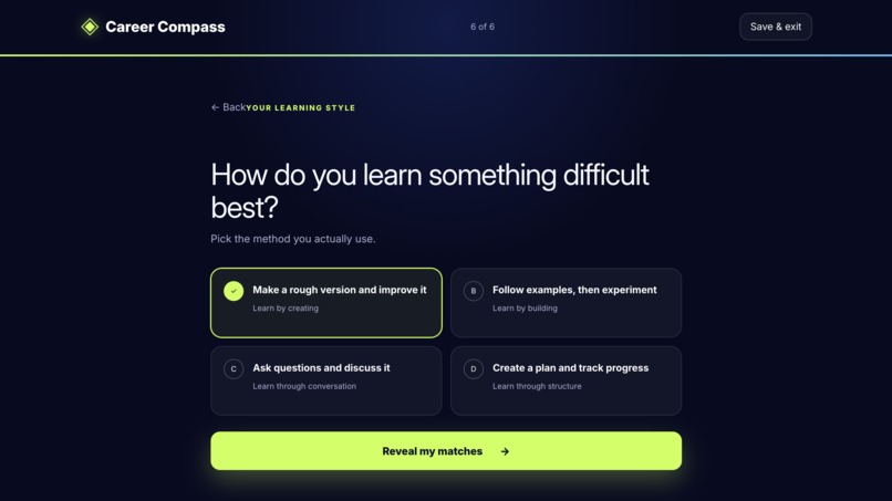 Career Compass – screenshot 6