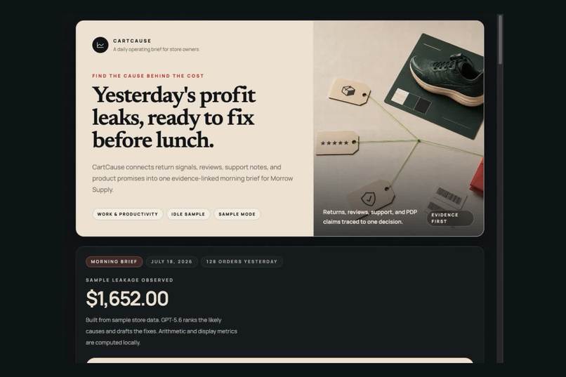 CartCause – screenshot 1