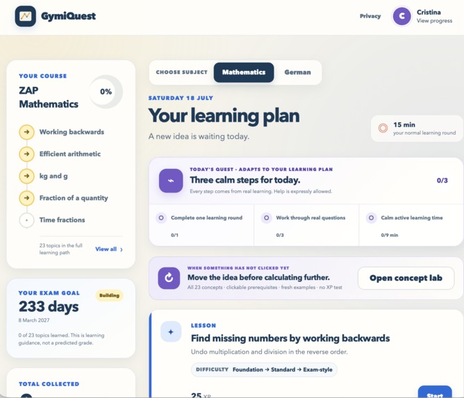 Gymiquest – screenshot 4