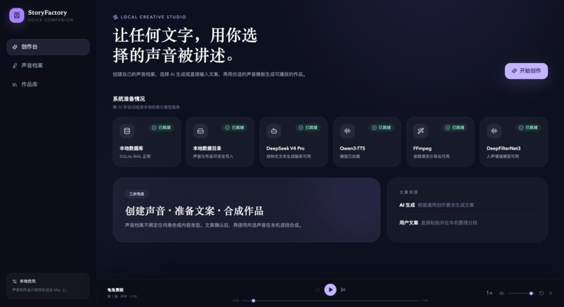 StoryFactory – screenshot 1
