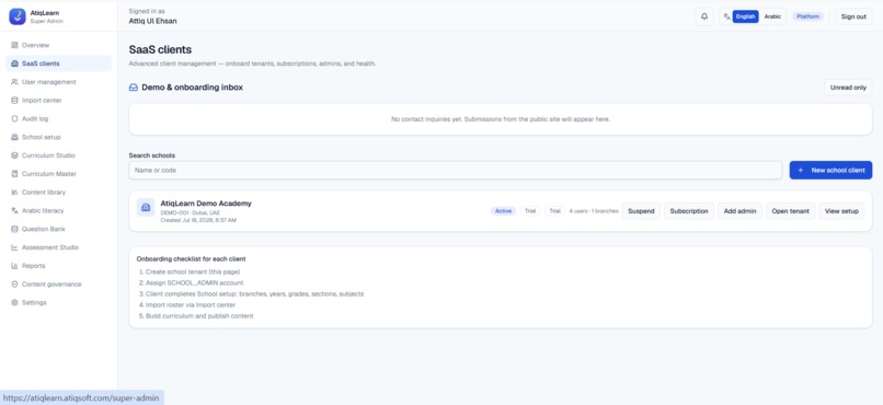 AtiqLearn — AI-Powered Adaptive Learning Platform – screenshot 2