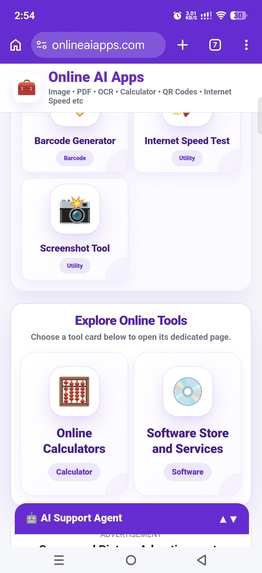 online ai apps – screenshot 2