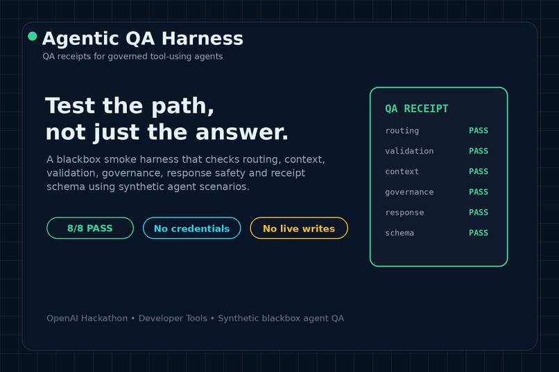 Agentic QA Harness for Governed Tool-Using Agents – screenshot 2
