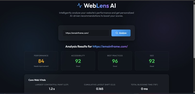 weblence-ai – screenshot 1