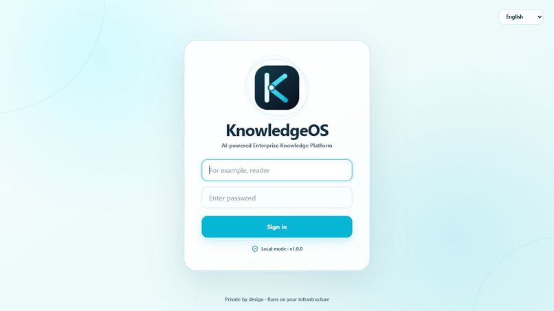 KnowledgeOS – screenshot 2