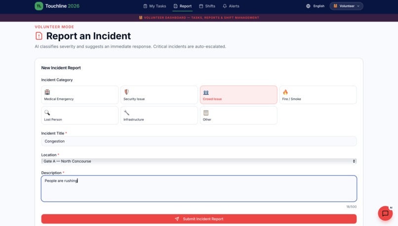 Touchline – screenshot 2