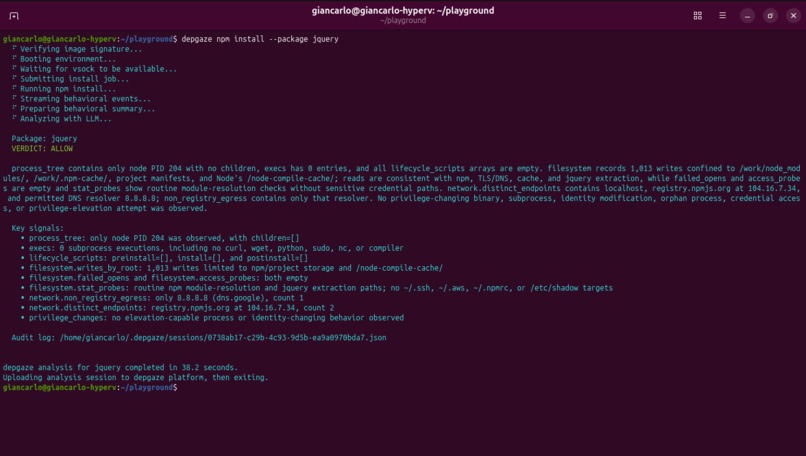 depgaze - Dependency Execution Intelligence – screenshot 4