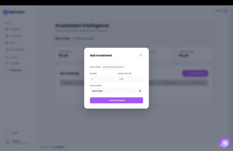 MyPocket – screenshot 1