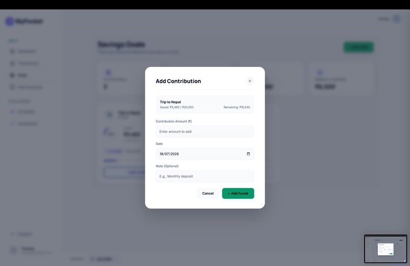 MyPocket – screenshot 2