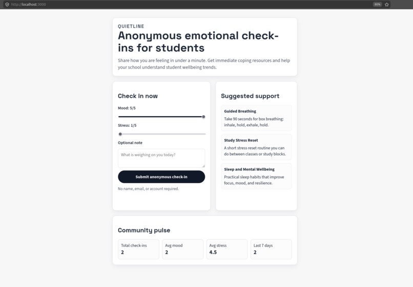 QuietLine – screenshot 1