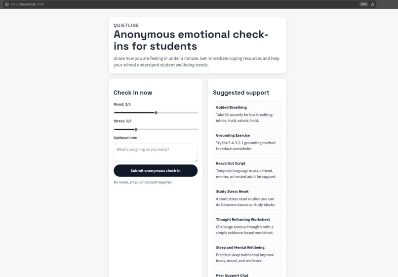 QuietLine – screenshot 2