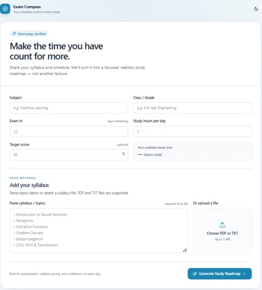 Exam Compass – screenshot 1