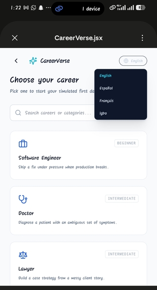 Career_Verse – screenshot 2
